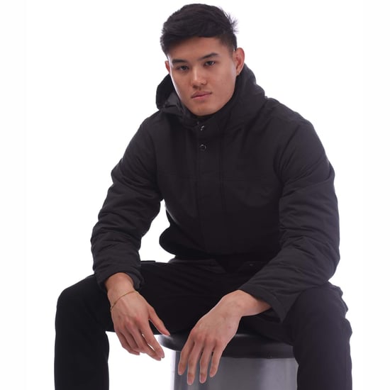 Herren Jack and Jones Fen Parka Jacke in Schwarz - Image 4