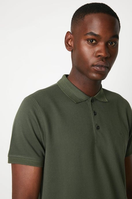 Washed Pique Polo