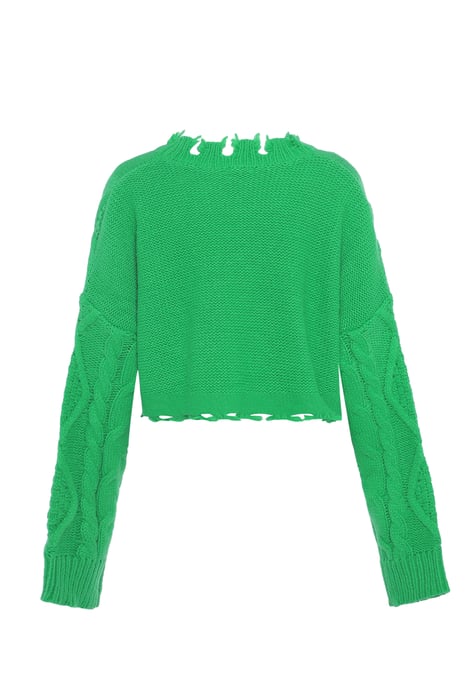 Mymo Strickpullover Damen grün - Image 2