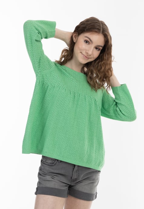 Mymo Stricktunika Damen hellgrün - Image 3