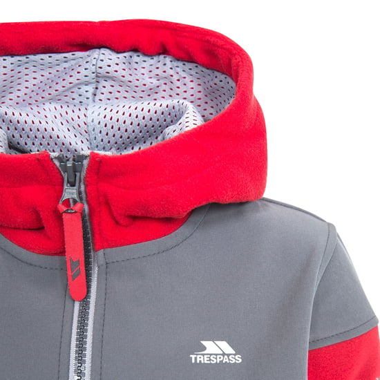 Trespass Jungen Fleecejacke Bieber mit Kapuze (Rot) - Image 3