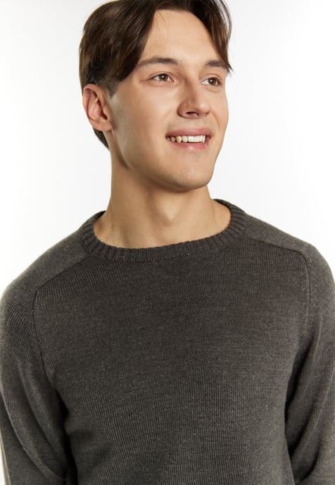 Mo Pullover Herren Dunkelgrau Melange - Image 5
