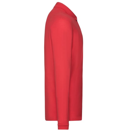 Fruit of the Loom - "Premium" Poloshirt für Herren Langärmlig (Rot) - Image 3