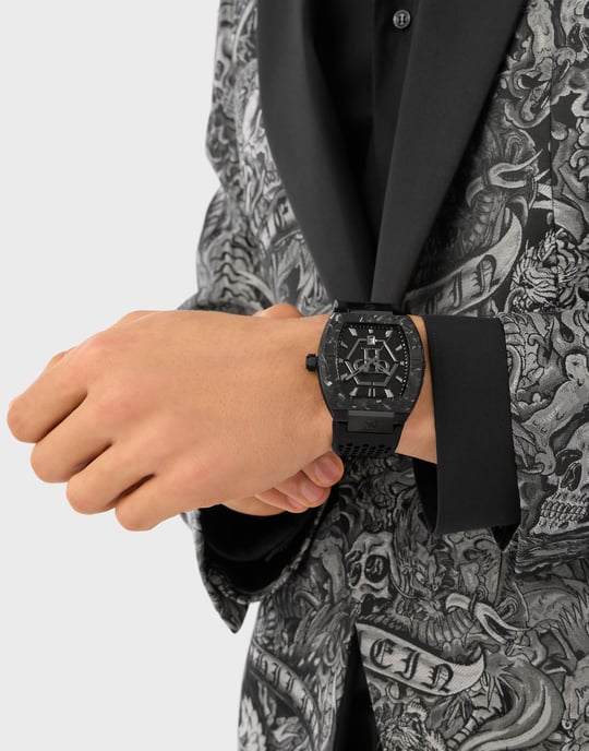 Philipp Plein The Hexagon Phantom Schwarz Herren Armbanduhr PWPUA0624 - Image 3