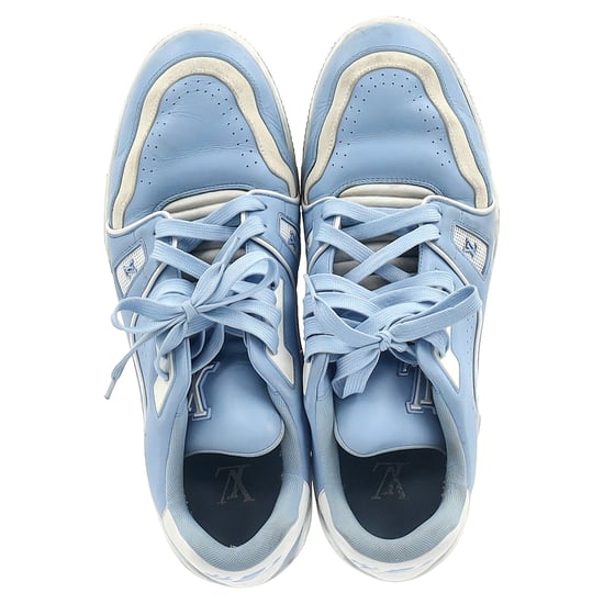 Louis Vuitton LV Sneaker aus hellblauem Leder - Image 3