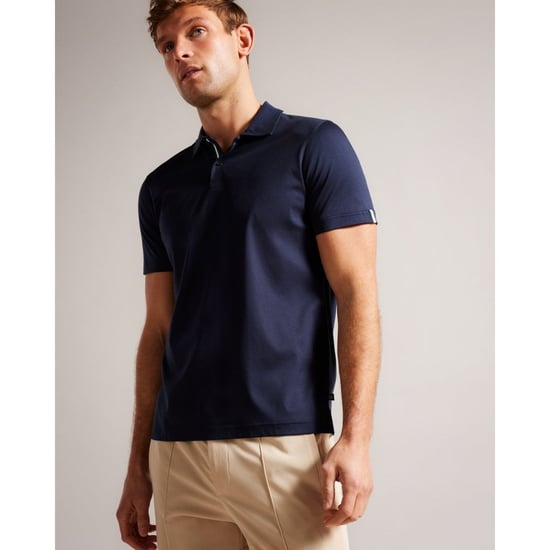 Polo Zeiter Slim toucher doux Ted Baker Pour Homme en Bleu Marine - Image 1