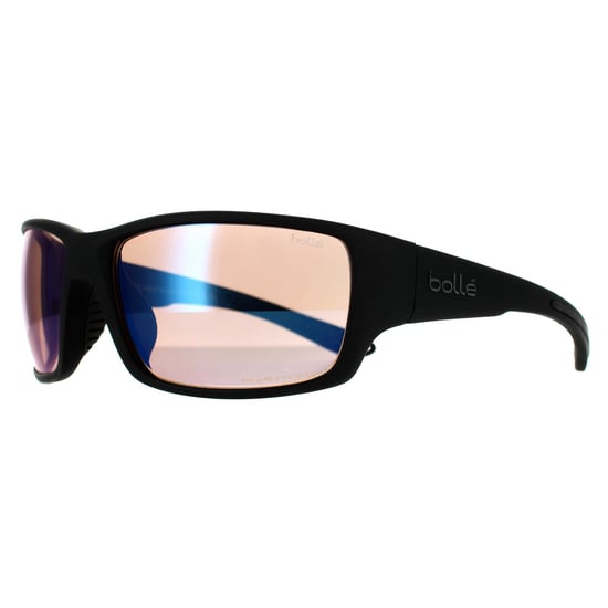 Bolle Wrap Mens Matte Black Phantom+ Blue Photochromic Polarized Sonnenbrille - Image 2