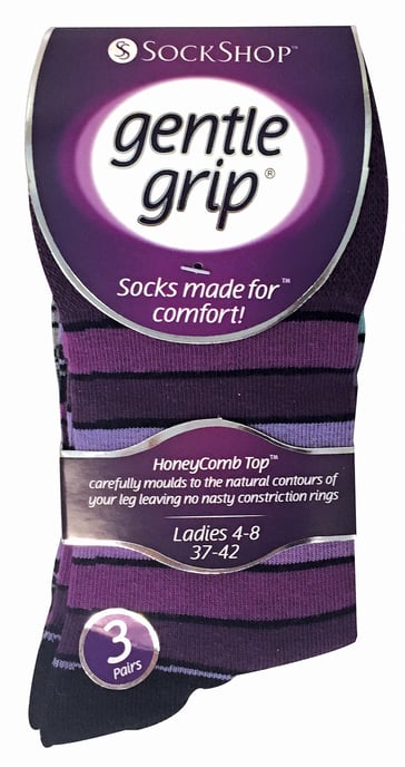 Gentle Grip - 6 Paar Damen Gentle Grip nicht elastische Socken - GG10 - Image 2
