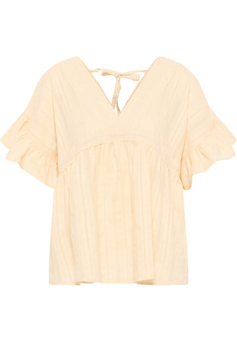 Dreimaster Tunika Damen Beige Creme - Image 1