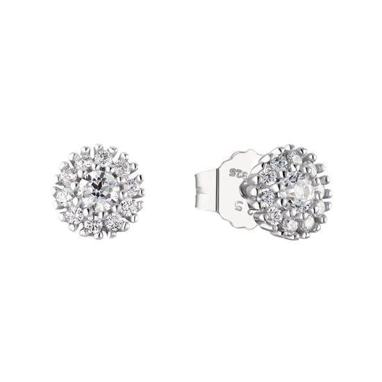 Amor Clous d'oreille pour dames, argent sterling 925 rhodié, zirconium (synth.) - Image 1