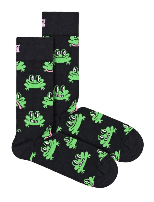Glückliche Socken - Neuheit Frosch Design Socken | Großes Geschenk - Frosch - Image 1