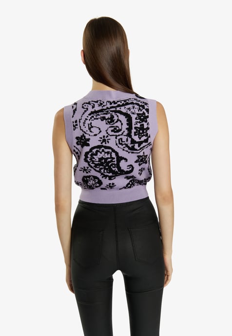 Mymo strickpullunder Damen violett - Image 4