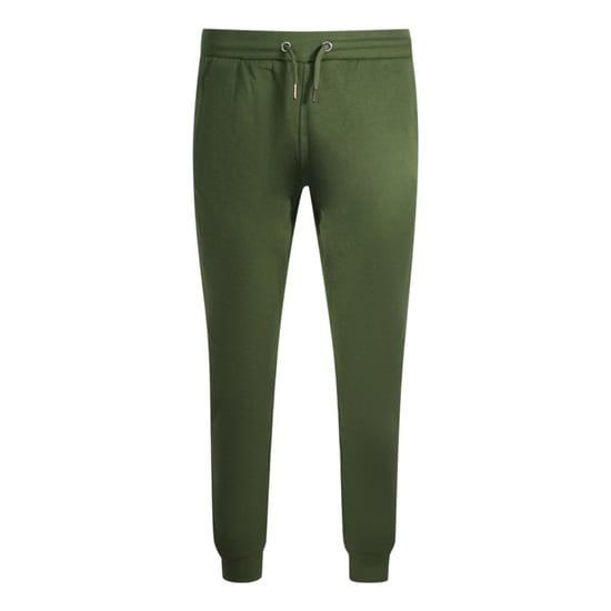Cavalli Class Print-Logo Olivfarbenen Sweatpants - Image 1