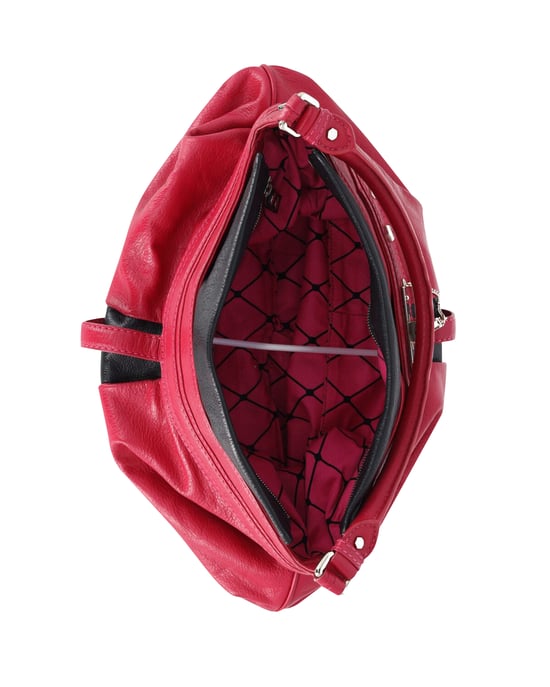 Marc Jacobs Lock it Up Camille Handtasche aus dunkelrosa Leder - Image 5