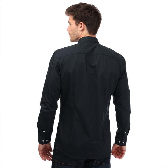 Chemise Joe manches longues Jack Jones Pour Homme en Bleu Marine - Image 2