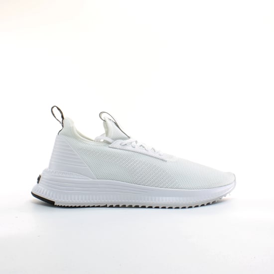 Puma AVID Knit White Textile Mens Lace Up Trainers 369346 02
