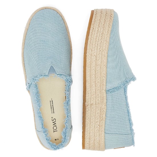 TOMS Washed Denim Valcia Pastellblau Espadrilles für Frauen Blau - Image 6