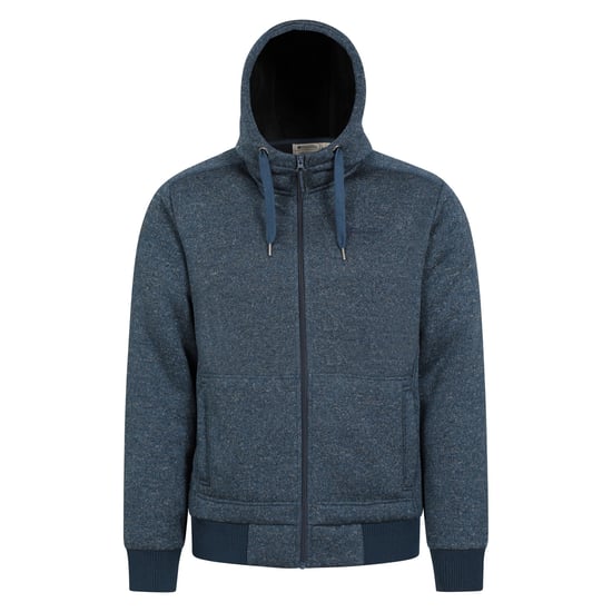 Mountain Warehouse Herren Nevis II Kunstpelz Hoodie (dunkelblau) - Image 1