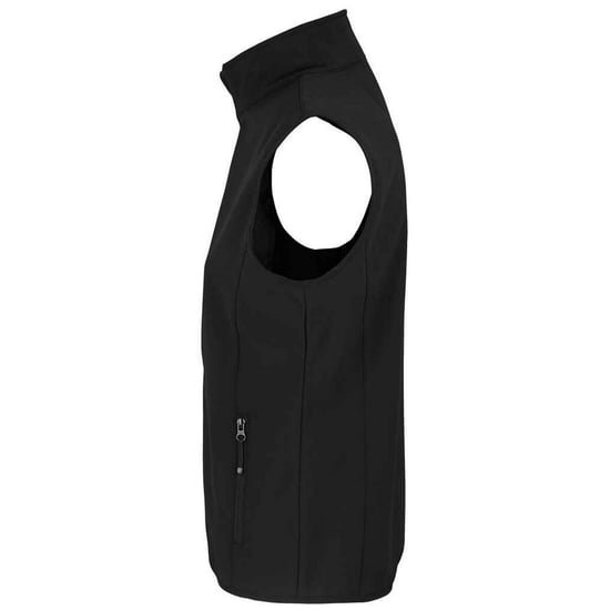 SOLS Womens/Ladies Falcon Softshell Recycled Body Warmer (Schwarz) - Image 2