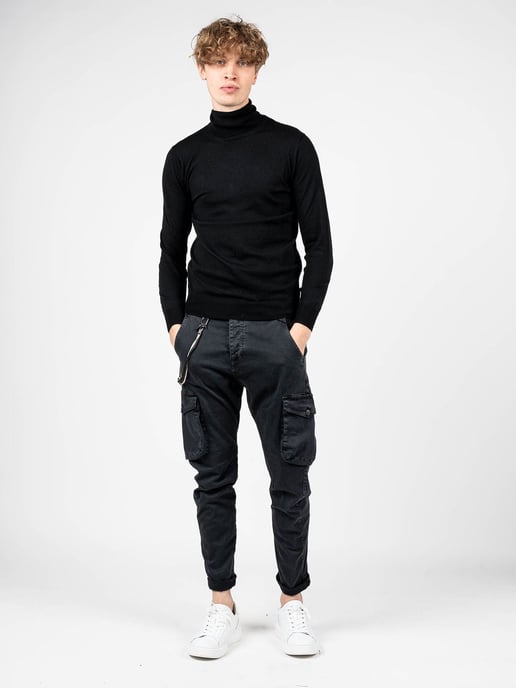 Xagon Man Pullover Turtleneck Herren schwarz - Image 2