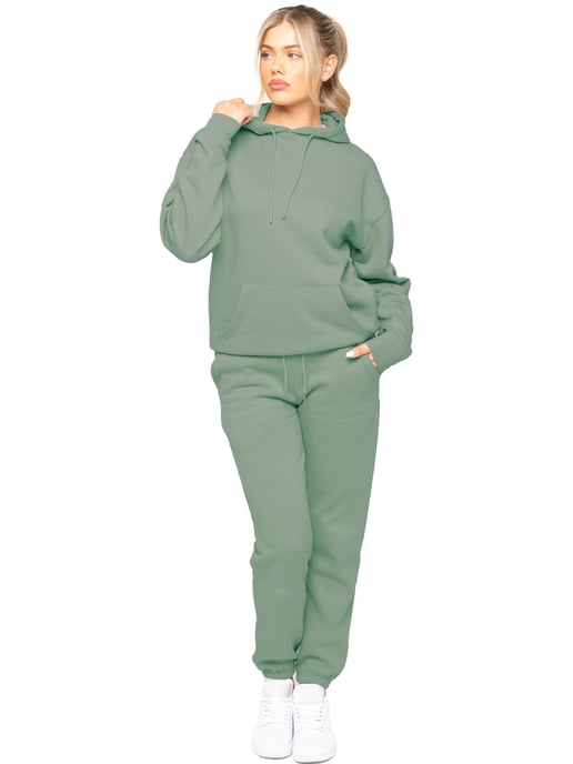 Enzo | Womens Oversized Pullover Hoodie Trainingsanzug Set - Image 3