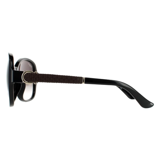 Salvatore Ferragamo Butterfly Damen Schwarz Grau Gradient Sonnenbrille - Image 3