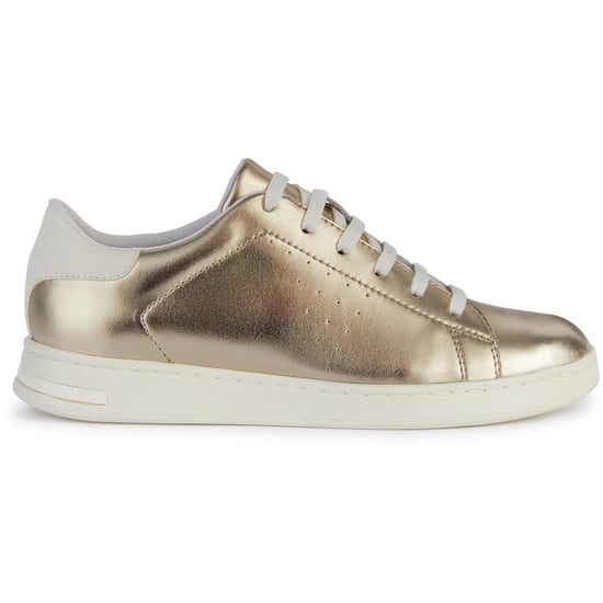Geox D Jaysen B Leder Damen Hellgold/Optik Weiß Turnschuhe - Image 5