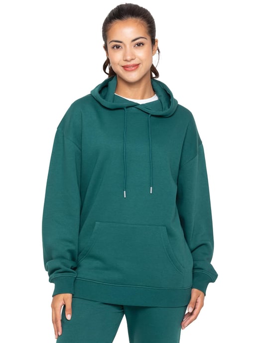 Enzo | Womens Oversized Hoodie - Dark Green