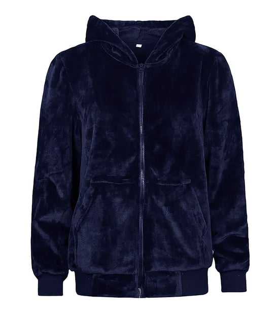 Wärmehalter - Mens Soul Warming Soft Fleece Lounge Hoodie - Navy - Image 1