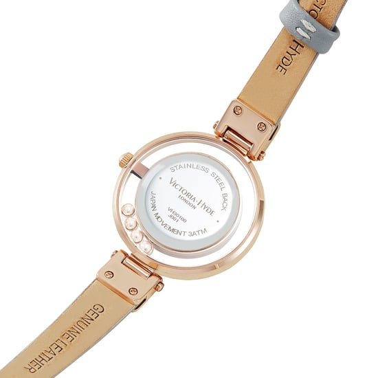 VICTORIA HYDE Montres Femme Petit Cadran Analogique Quartz Montres Femme avec Cristal Clair Élégante Montre Or pour Femme, Or Argent - Image 2