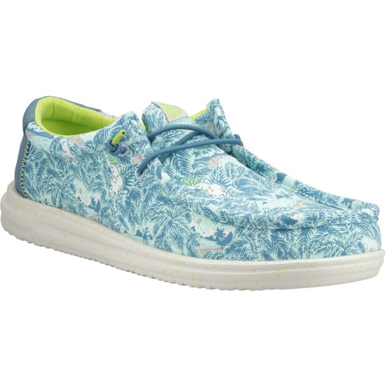 HEYDUDE Wally H2O Tropical Nylon Herren Blau Tropical Bootsschuhe - Image 1
