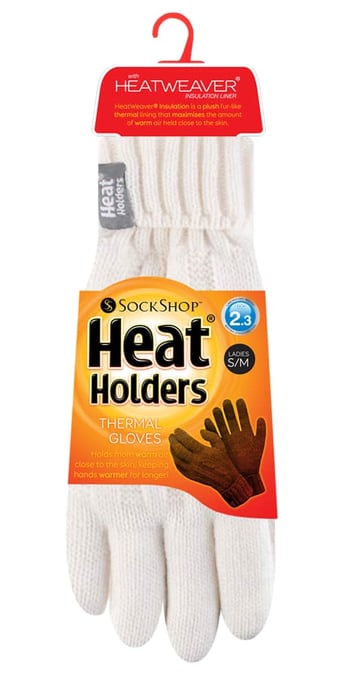 Heat Holders - Womens Cable Knit 2.3 tog Handschuhe für den Winter - Image 2