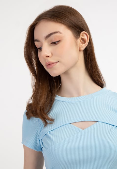 Mymo T-Shirt Damen hellblau - Image 5