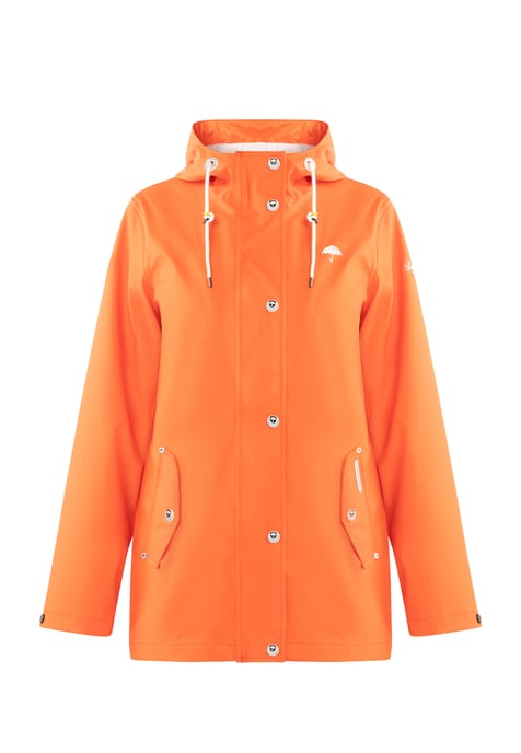Schmuddelwedda Regenjacke Damen ORANGEROT-280 - Image 1