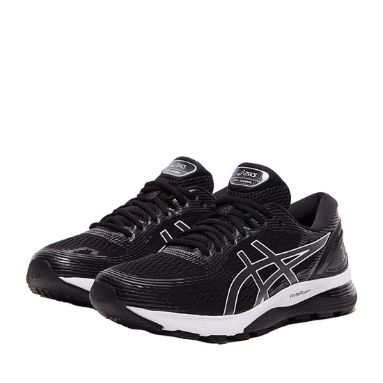 Asics Gel Nimbus 21 Lace-Up Schwarz Synthetik Herren Running Trainer 1011A169_001 - Image 5