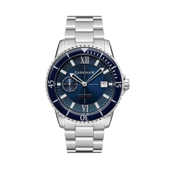 Thomas Earnshaw Admiral Hawke Men's Mechanical Automatic Atlantic Blue Watch ES-8133-33