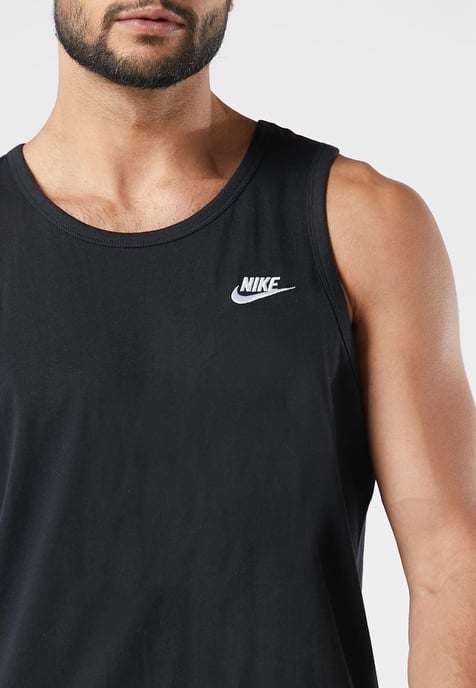 Nike Herren Athletic Gym Casual Vest Tank Top in Schwarz - Image 3