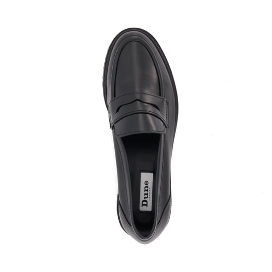 Dune Gild Damen Schwarze Lederloafer - Image 4