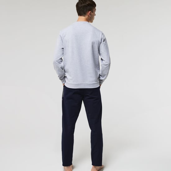 Men's Lacoste Fleece Sweatpants in Navy