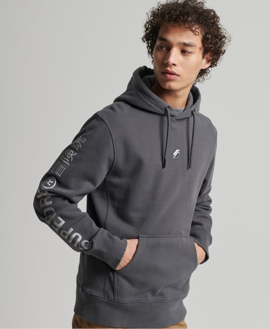 Superdry Womens Code Linear Loose Overhead Hoodie