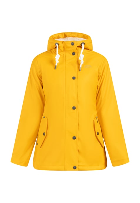ICEBOUND Regenjacke mit Teddyfutter Damen Sonnengelb - Image 1