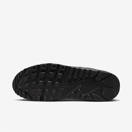 Nike Air Max 90 Herren Turnschuhe in Schwarz/Schwarz/Hellkarminrot - Image 6