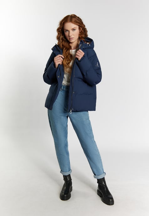 Dreimaster Winterjacke mit Wattierung Damen Marine - Image 2