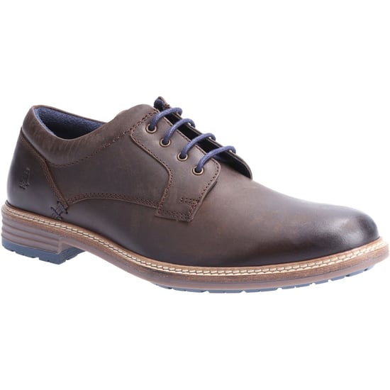 Hush Puppies Julian Leder Herren Schnürschuhe in Braun - Image 1