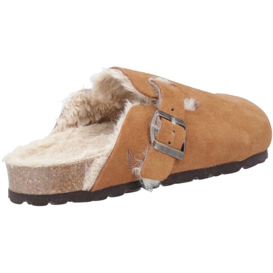 Hush Puppies Jade Leder Damen Tan Hausschuhe - Image 2