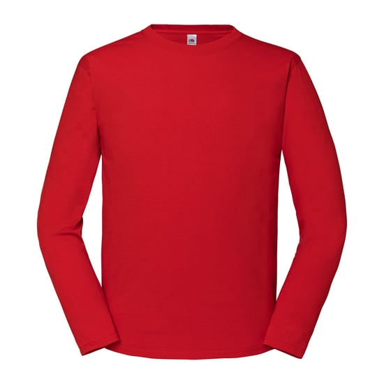Fruit of the Loom - "Iconic 195" T-Shirt für Herren/Damen Unisex Langärmlig (Rot) - Image 1