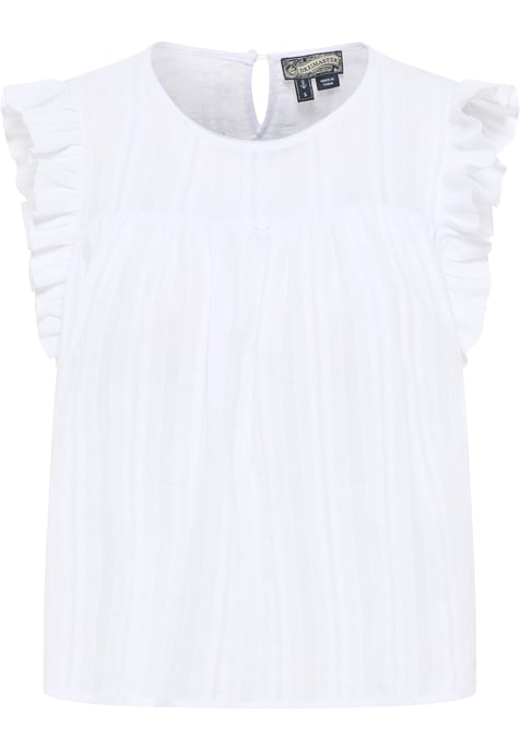 Dreimaster Bluse Damen Weiss - Image 1