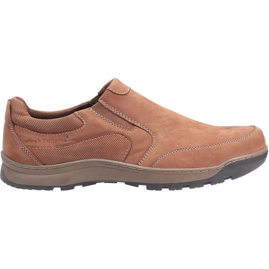 Hush Puppies Jasper Leder Herren Tan Nubuck Loafers - Image 4