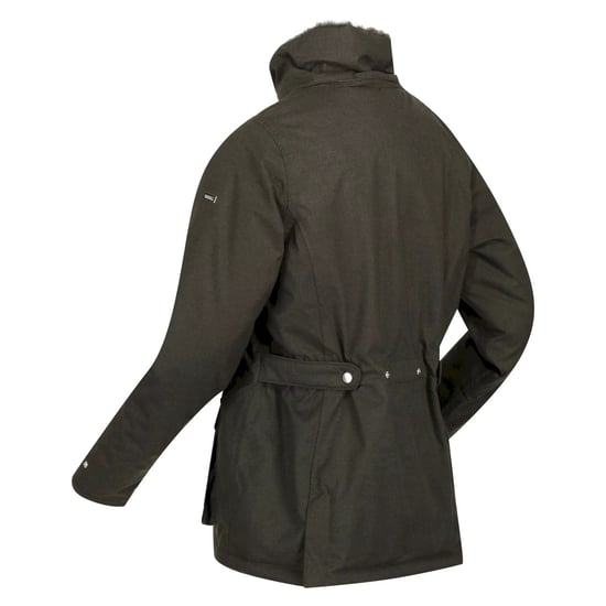 Regatta Womens/Ladies Leighton Waterproof Jacket (Dark Khaki)