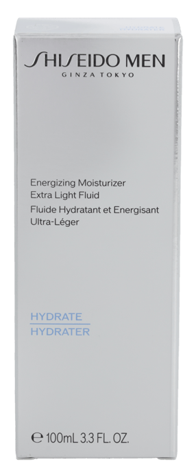 Shiseido Men Energizing Moisturizer Extra Light Fluid 100ml - Image 2